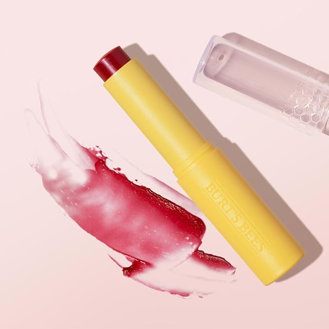 Burt’s Bees Tinted Boosted Balm, Cheeky Cherry, Hydrating Tinted Lip Balm - Image 9