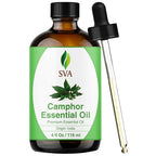 SVA Camphor Essential Oil – 4 Fl Oz – 100% Natural Camphor Oil by SVAORGANICS
