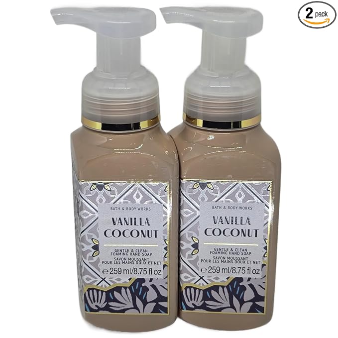 Bath and body works VANILLA COCONUT Gentle Foaming Hand Soap by BathBodyWorks