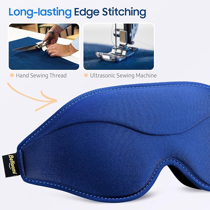 BeHoomi Sleep Mask, 2 Packs Premium Eye Mask - Image 6