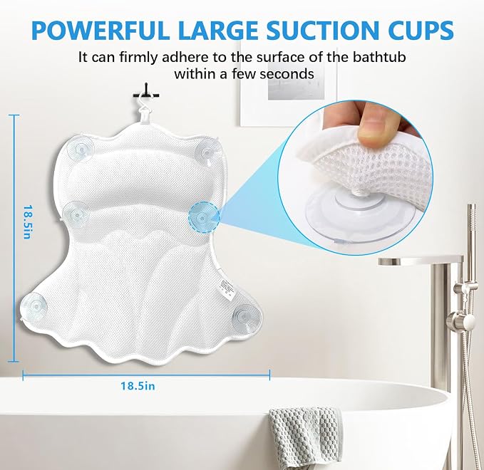 REEZEIVI Bath Pillows for Tub, Bath Pillow - Image 5