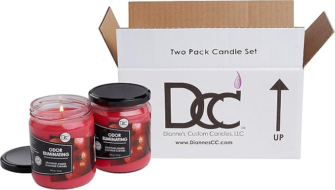 McIntosh Apple 2 Pack Odor Eliminating Highly Fragranced Candle - Image 7