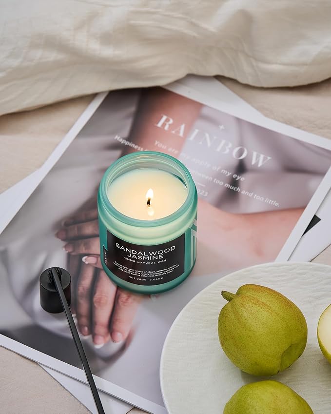 M&SENSE Sandalwood Jasmine Scented Candles - Image 6
