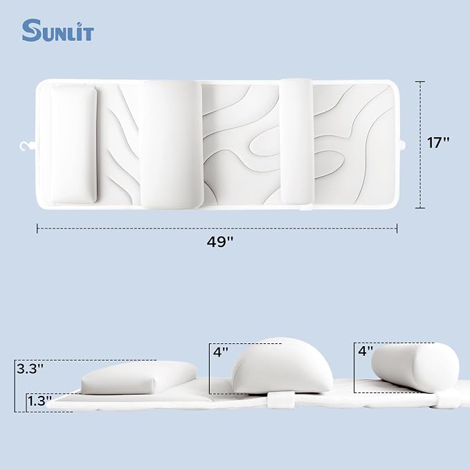 Sunlit Ultra Soft Full Body Bath Pillow - Image 6