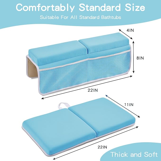 Baby Bath Kneeler and Elbow Rest Pad Set, Thick Soft Quick Dry Bathtub Mat - Image 5