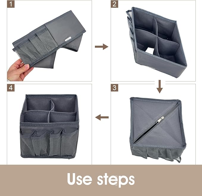 VERONLY Cosmetic Storage Bins Makeup Organizer, Adjustable Multifunction - Image 7