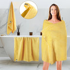SEMAXE Yellow Bath Towel, 100% Cotton Bath Towel - Image 2