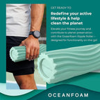 Oceanfoam Ripple Travel Foam Roller Firm Mini Foam Roller - Image 3
