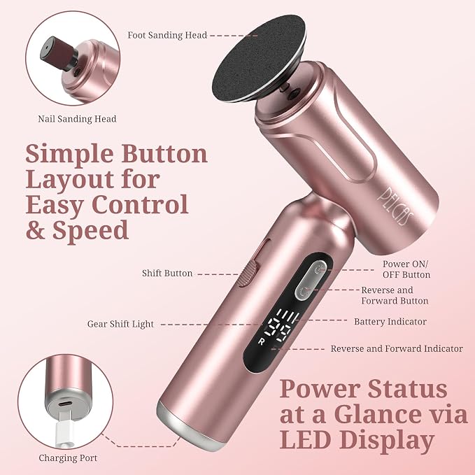 PELCAS Electric Foot Callus Remover - Image 7