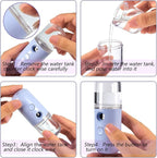 Mudder 4 Pcs Nano Facial Mister Handy Nano Mist Sprayer 30ml Visual Water Tank - Image 3
