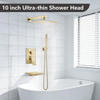Midanya Shower System with Tub Spout, Bathtub Shower Faucet Set with Square - Image 2