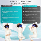 MUSICOZY Silk Sleep Mask for Women Men, Ultra-Soft Mulberry Silk Eye Mask - Image 4