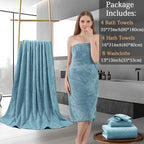 Ycosy 8-Piece Bath Towels Set, 2 Oversized Large Bath Towels Sheet, 2 Hand - Image 5