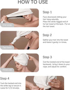 ROLSHOL 2 Pack Microfiber Hair Towel Wrap - Image 8