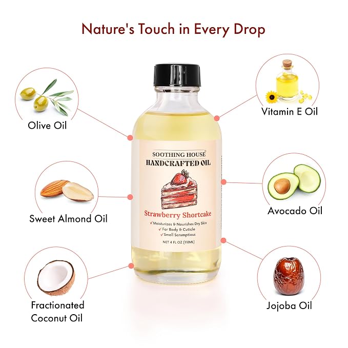 Strawberry Shortcake Body Oil: Moisturizing Body Oil - Image 5