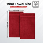 Infinitee Xclusives Burgundy Hand Towels - Image 3