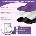 Kids Silk Sleep Mask: 100% Mulberry Silk Eye Mask - Image 2