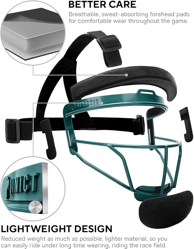 Dinictis Softball Face Mask, Lightweight, Comfortable, - Image 3