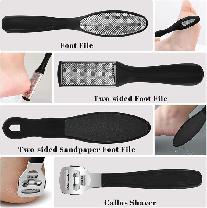 Professional Foot Care Kit, 30-Piece Pedicure Set - Image 3
