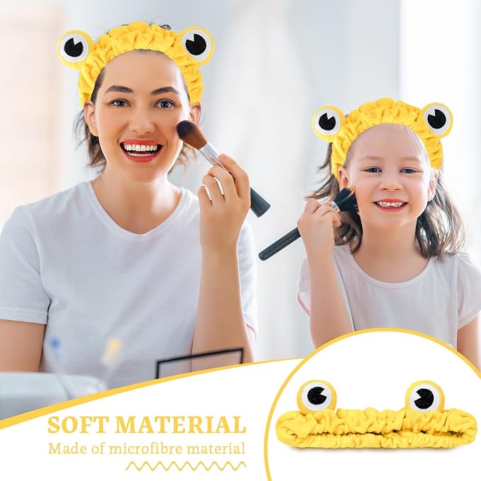 Jowmoy yellow Frog Eye Elastic Headband - Image 6