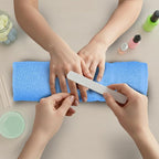 Hand Towels Light Blue Economy Salon Towels - Image 4