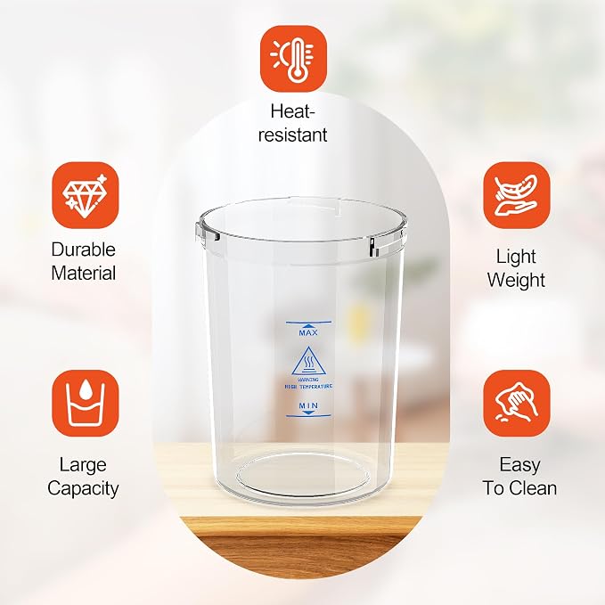 SalonDepot Water Jar for Facial Steamer Universal Plastic Water Cup - Image 3