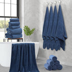 Hailea 18 Piece Family Bath Towel Set Include 6 Bath Towels, 6 Hand Towels and - Image 8