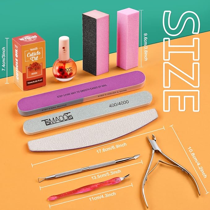 TsMADDTs Manicure Tools Kit Nail Care Kit - Image 3