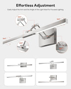VONLUCE 24" LED Bathroom Vanity Light, 3CCT Modern LED Vanity Lights - Image 4