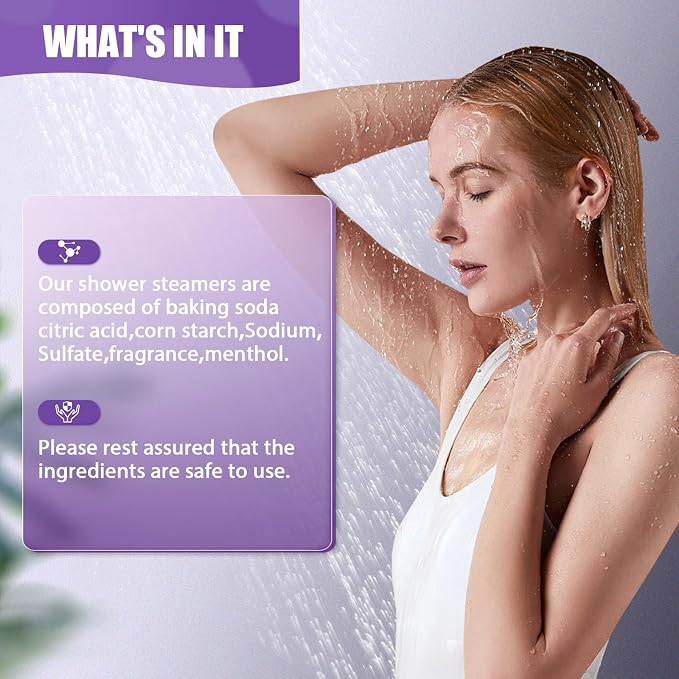 BlissfulOasis Shower Steamers 6 Packs, Shower Bath Bombs - Image 6
