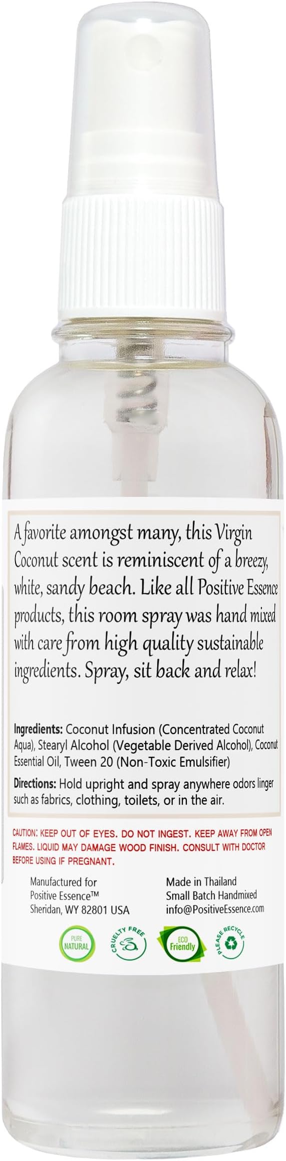 Virgin Coconut Linen and Room Spray, Natural Aromatic Mist Made - Image 8