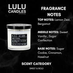 Lulu Candles | Lemon Biscotti | Luxury Scented Soy Jar Candle | Hand Poured in - Image 2