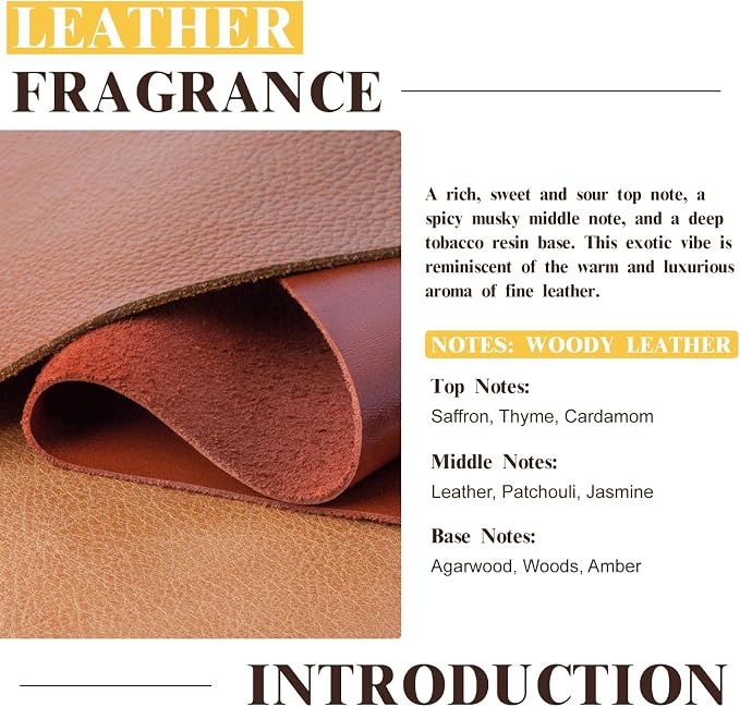EUQEE Leather Fragrance Oil, 2.02 Fl oz/ 60ml Essential Oils - Image 4