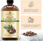 Handcraft Blends Cold-Pressed Organic Castor Oil 16 Fl Oz | Glass Bottle | Roll - Image 2