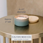Calyan Wax Co. Evergreen & Eucalyptu 3 Wick Scented Candle - Image 7