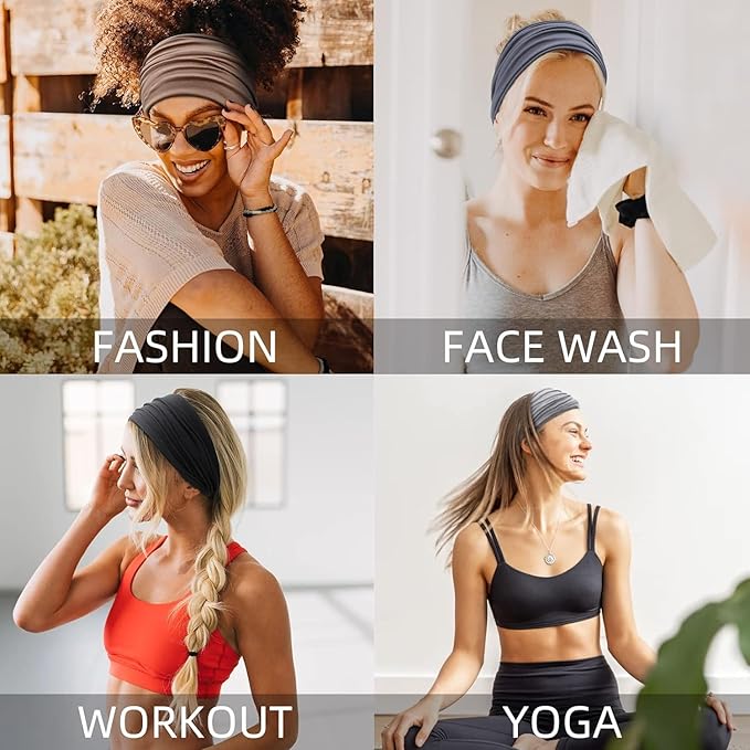 Wide Headbands for Women Non Slip Thick Large Head Bands for Women's Hair - Image 6
