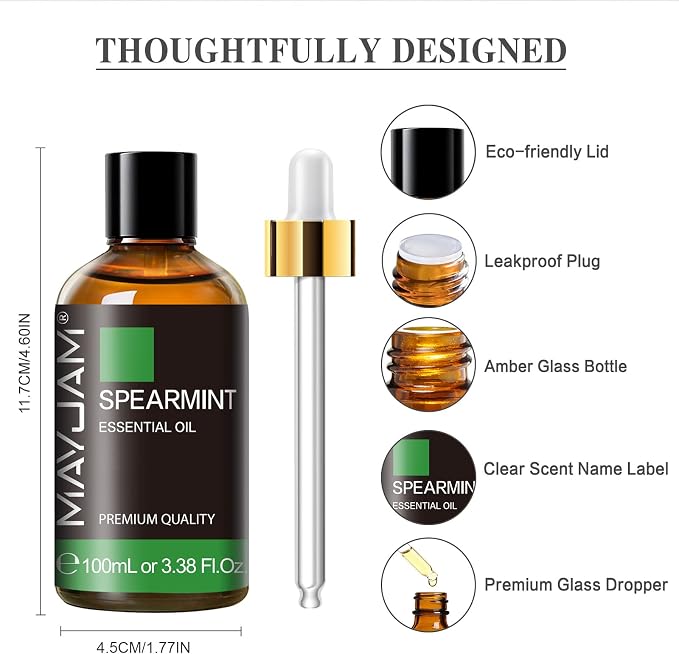 Spearmint Essential Oil, MAYJAM Pure Essential Oils - Image 6
