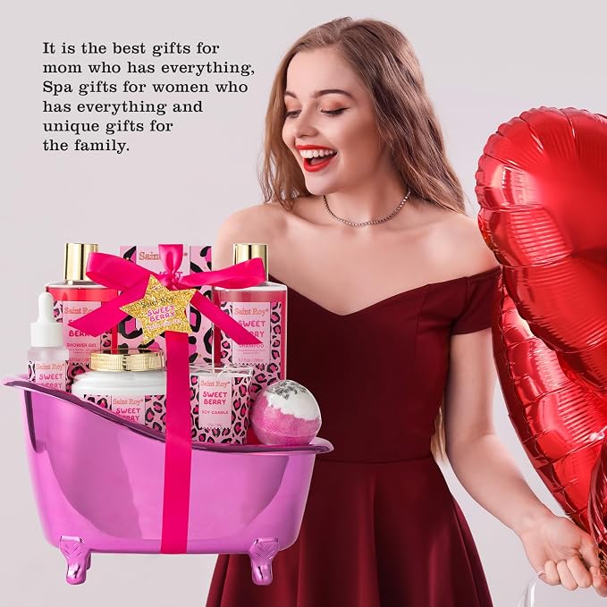 Mothers Day Gifts for Women, Bath and Body Gift Basket Set Home Bath Spa Gift - Image 7
