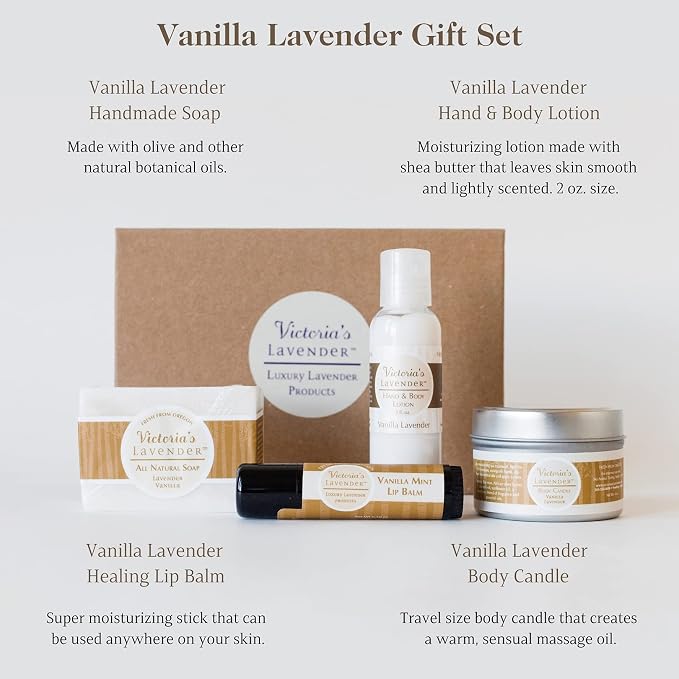 Victoria's Lavender Natural Body Products Gift Set - Image 2