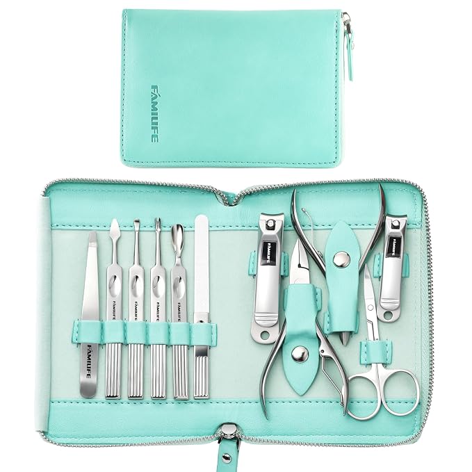 FAMILIFE Manicure Kit for Women, Professional Manicure Set Nail Clippers Set 11 by FAMILIFE