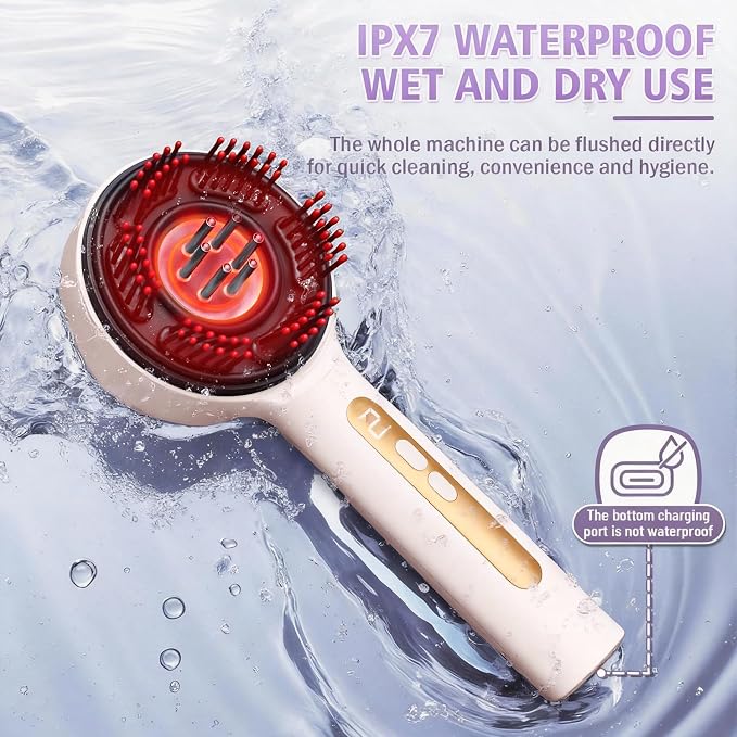 Electric Scalp Massager, 3-in-1 Hair Oil Applicator & Cordless Electric Head - Image 7