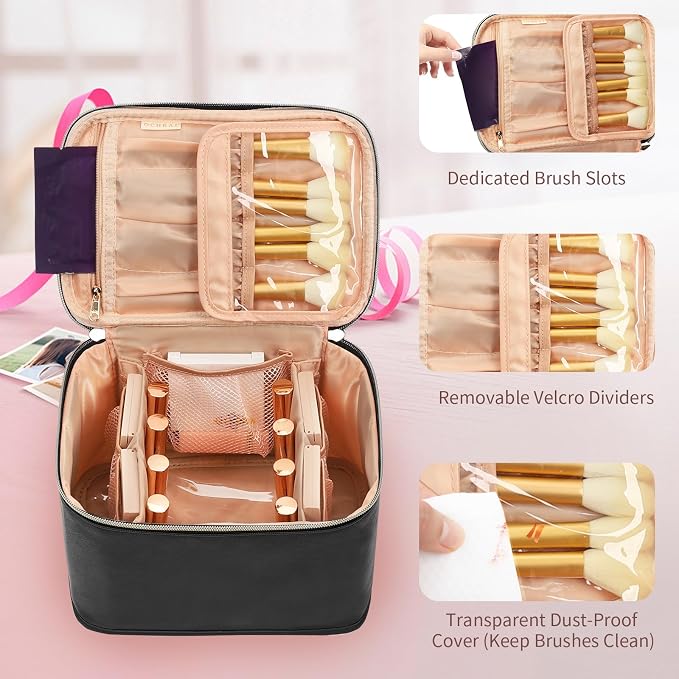OCHEAL Travel Makeup Bag, Cosmetic Bags - Image 8