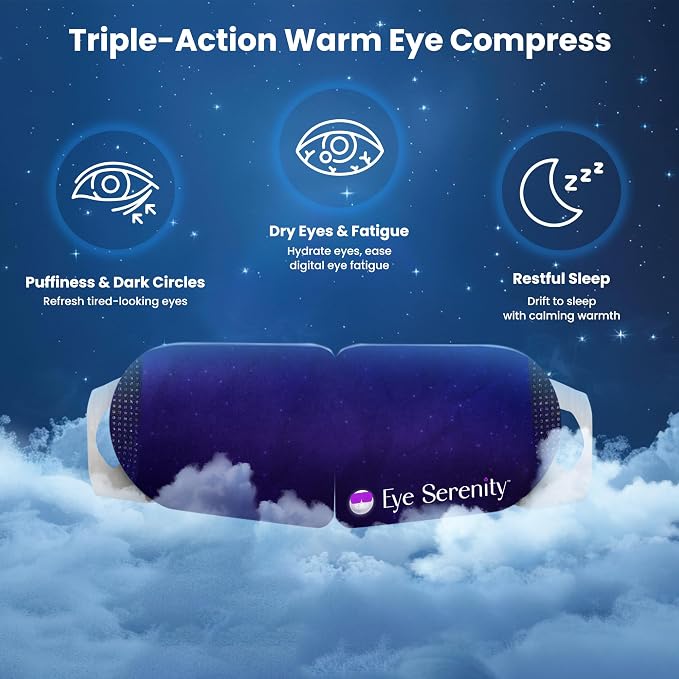 Eye Serenity Steam Eye Mask, Heated Eye Mask, Self Heating Warm Compress - Image 2
