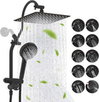 Hibbent cUPC Certified All Metal 10"Rainfall Showerhead Combo, High Pressure by Hibbent