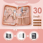 WOAMA Manicure Set Pedicure Kit - 30 in 1 Nail Kit Professional Stainless Steel - Image 2