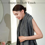 2 Pack Bath Towel Set, Waffle Bath Towel Set, Super Soft Highly Absorbent - Image 4