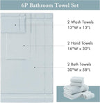 Madison Park Turkish 100% Cotton 600Gsm Luxury Premium Thick Soft Absorbent - Image 7