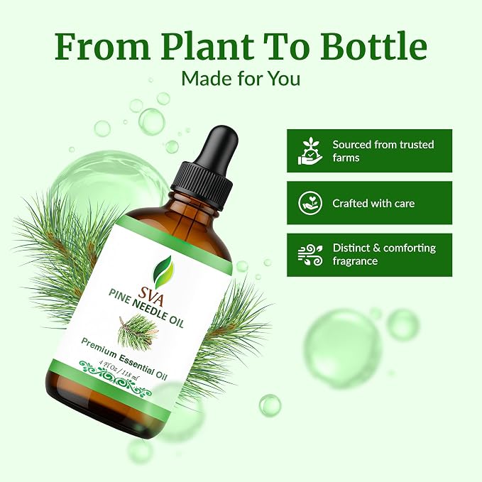SVA Pine Needle Essential Oil – 4 Fl Oz – 100% Natural Pine Needle Oil - Image 4