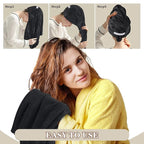 SUNLAND Microfiber Hair Towels Anti Frizz Hair Drying Towel Super Absorbent - Image 3