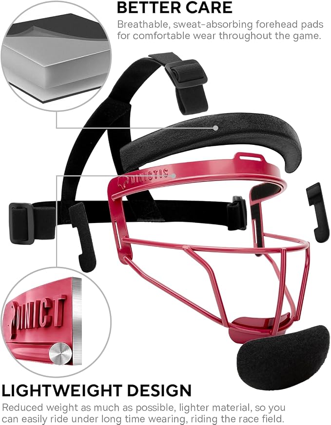 Dinictis Softball Face Mask, Lightweight, Comfortable, - Image 3